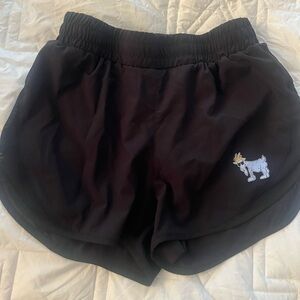 Kids Black Shorts with Cartoon Print